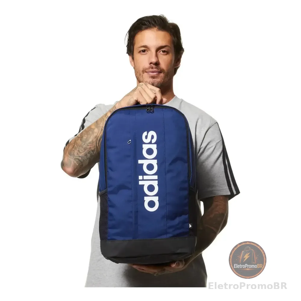 Mochila Linear adidas Azul Liso