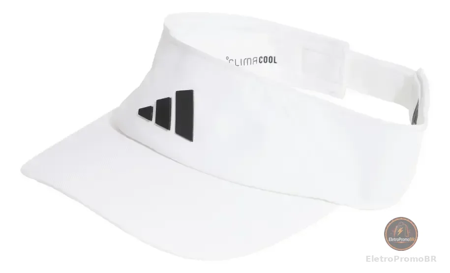 Viseira Climacool adidas Cor Branco / White / Black Tamanho M / G