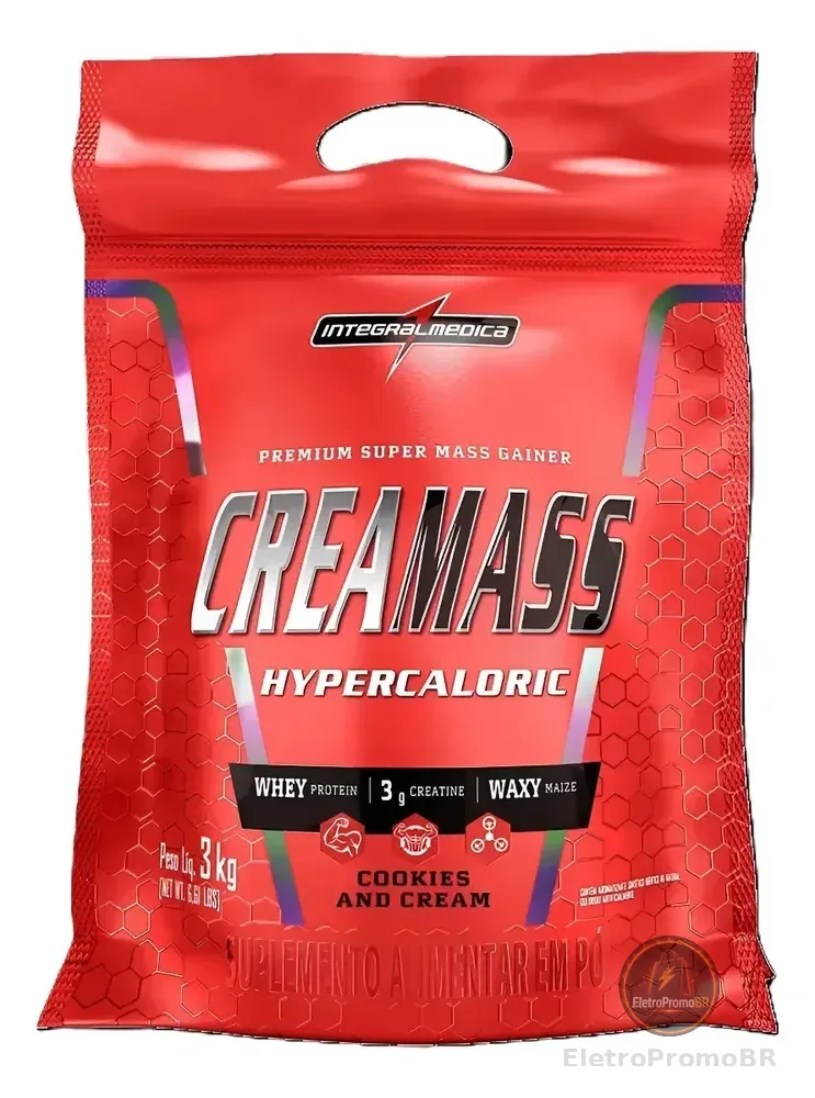 Hipercalórico Creamass Integralmedica Com Creatina 3kg Sabor Creamass Cookies