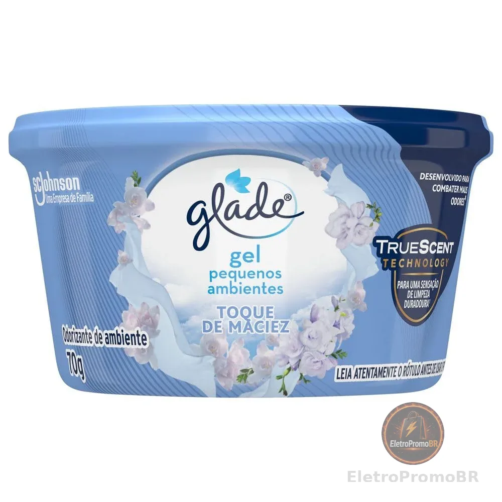 Desodorizador Glade Gel Pequenos Ambientes Toque de Maciez 70g