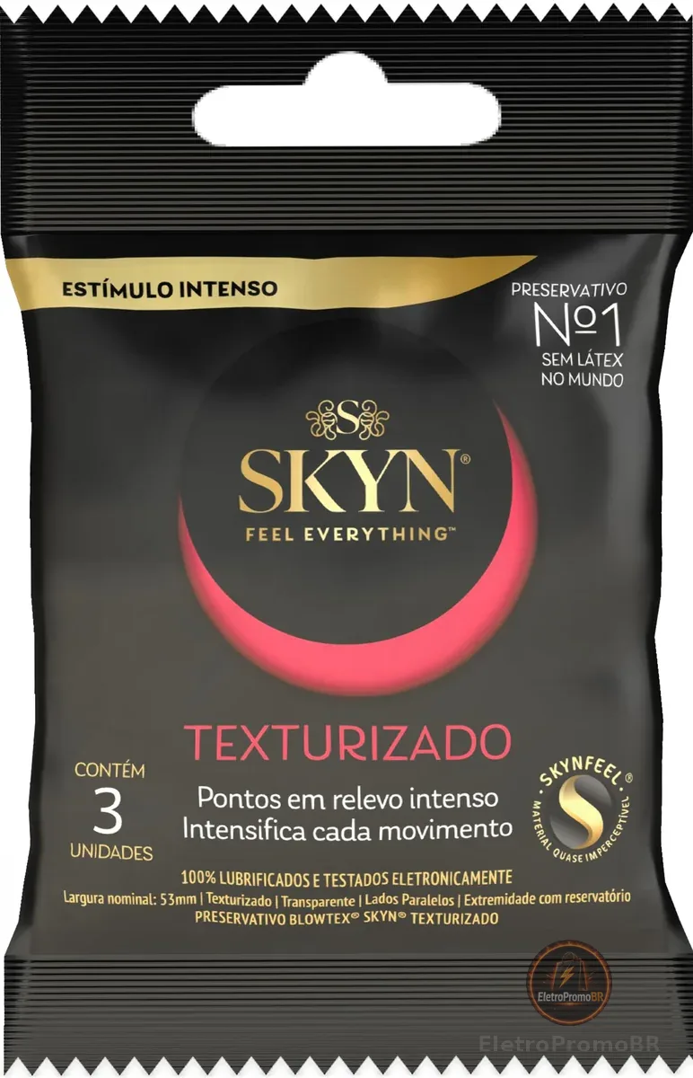 SKYN Preservativo Texturizado Com 3 Unidades