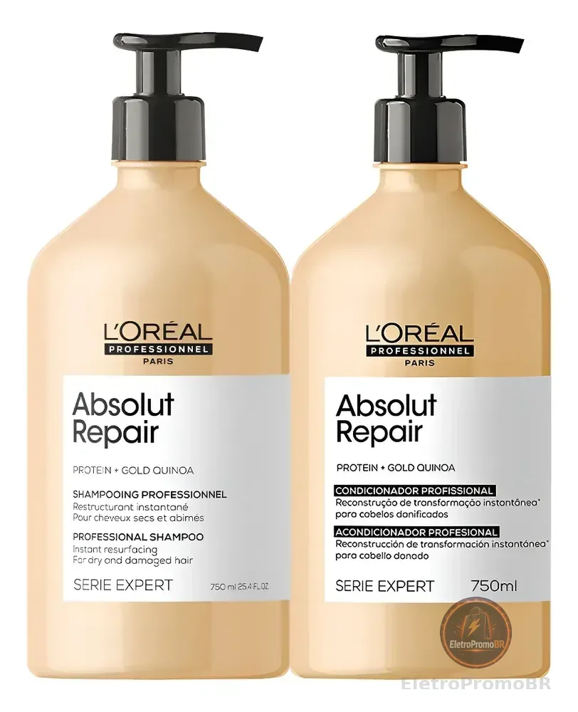 Kit L'oréal Professionnel Absolut Repair Gold Duo 750