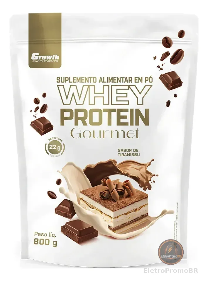 Whey Protein Gourmet 800g Growth Supplements - Tiramisu