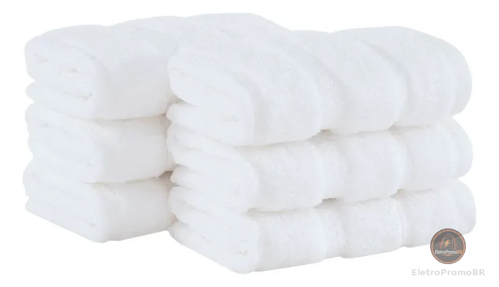 Kit 6 Peças Toalha Lavabo Buddemeyer Vision Dual Air Branco