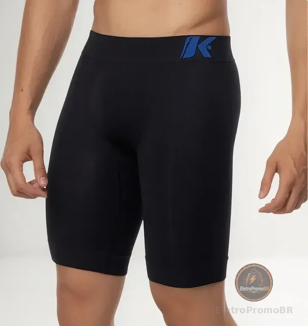 Bermuda Térmica Esportiva Corrida Masculina Sem Costura