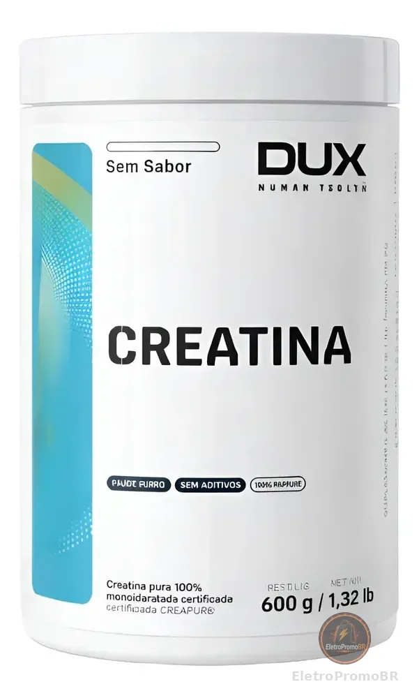 Creatina Monohidratada Dux Human Health 600g Sem Sabor