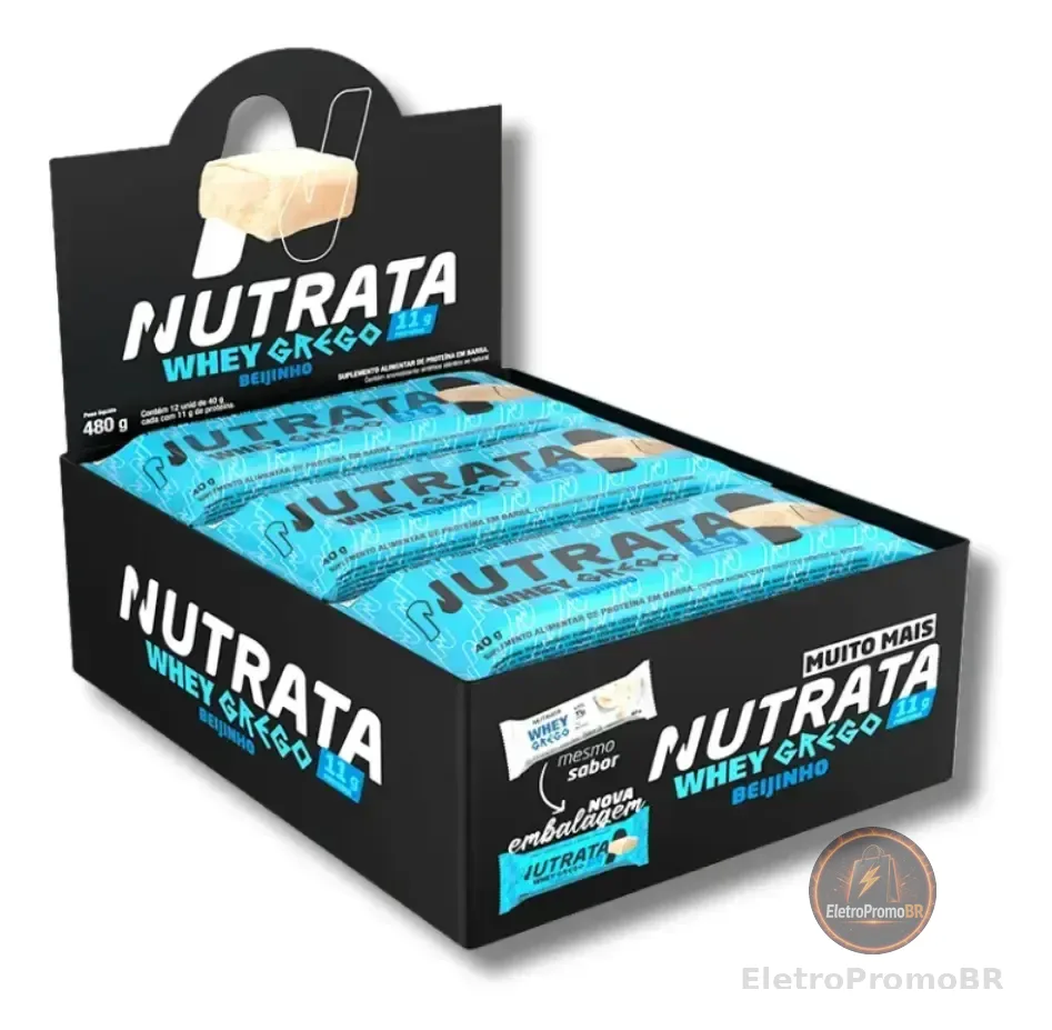Caixa 12un Barra De Proteína Nutrata - Grego Bar 40g Beijinho