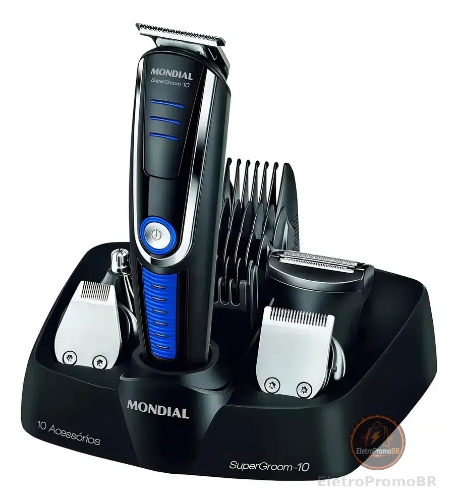 Aparador De Pelos Super Groom 10 Mondial 6w Bivolt BG-03