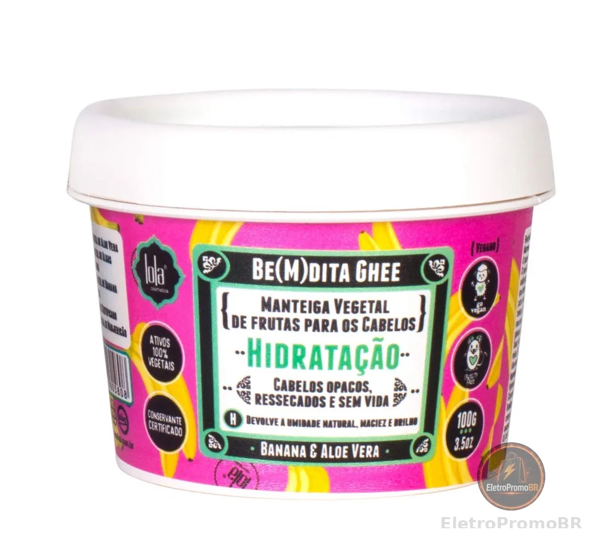 Bemdita Ghee Hidratação Banana 100g , Lola Cosmetics