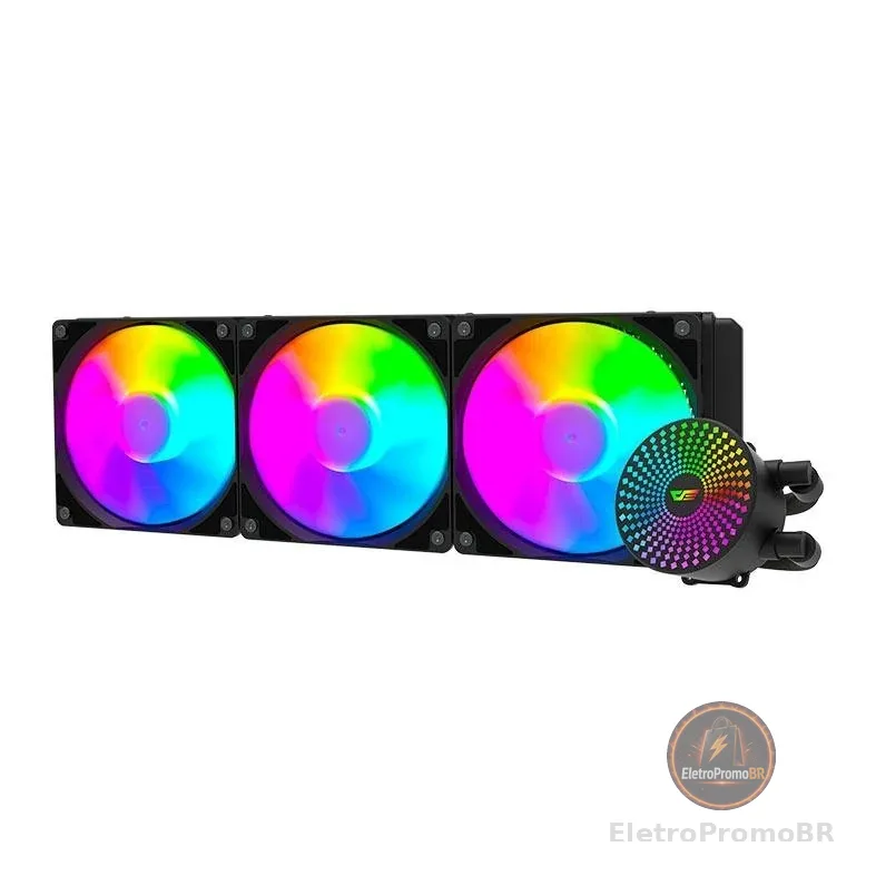 Water Cooler Aigo Darkflash DC360 Radiant, ARGB, 360mm, Preto, DC360BK