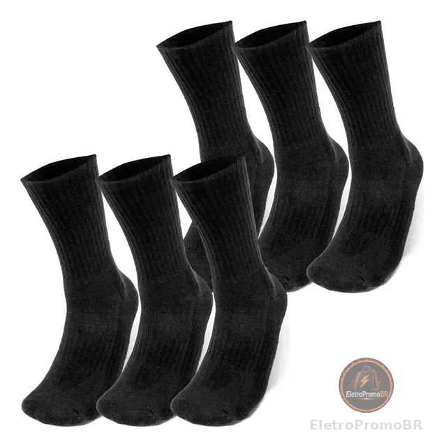 Kit 6 Pares De Meias Core Cotton Cano Alto Under Armour