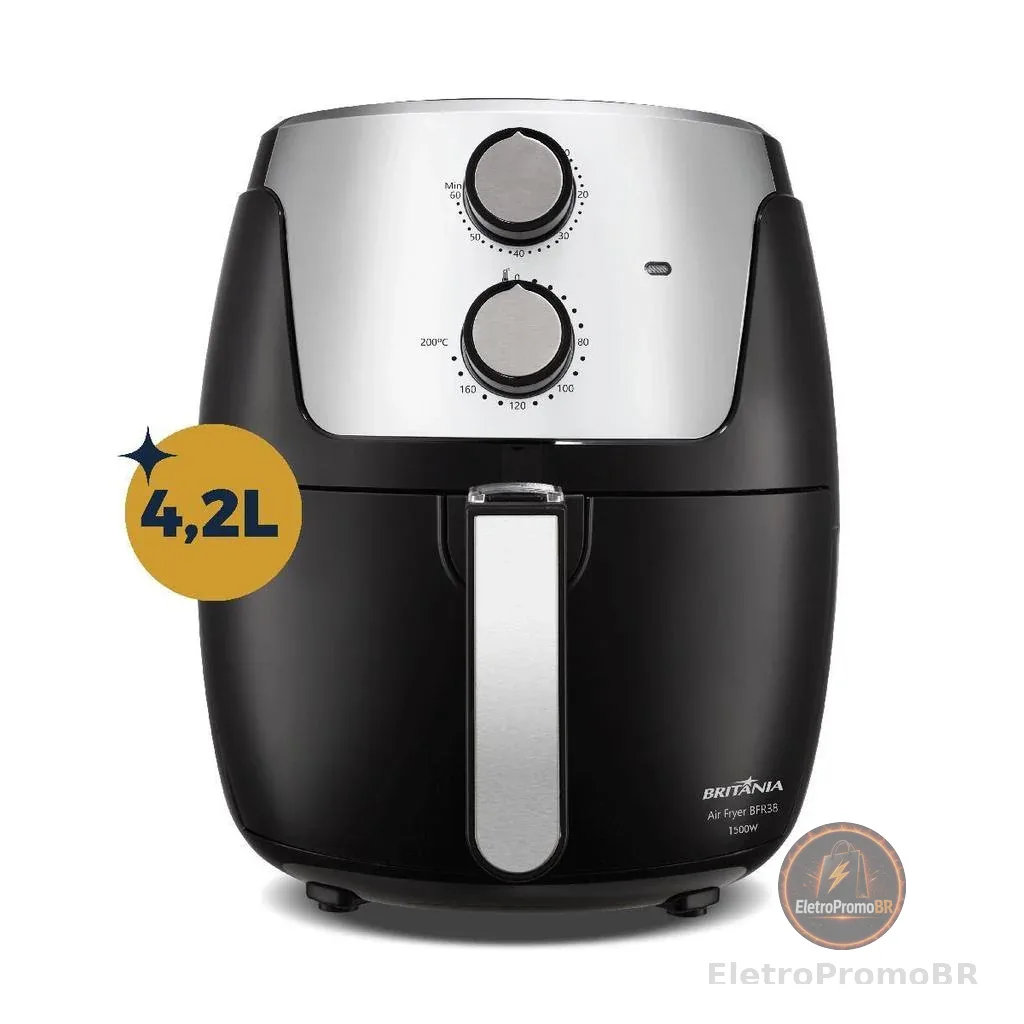 Air Fryer Britânia 4,2L Dura Mais 1500W BFR38