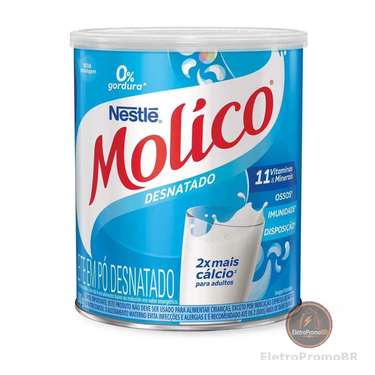 Leite em Pó Desnatado MOLICO Total Cálcio 280g Molico Sabor