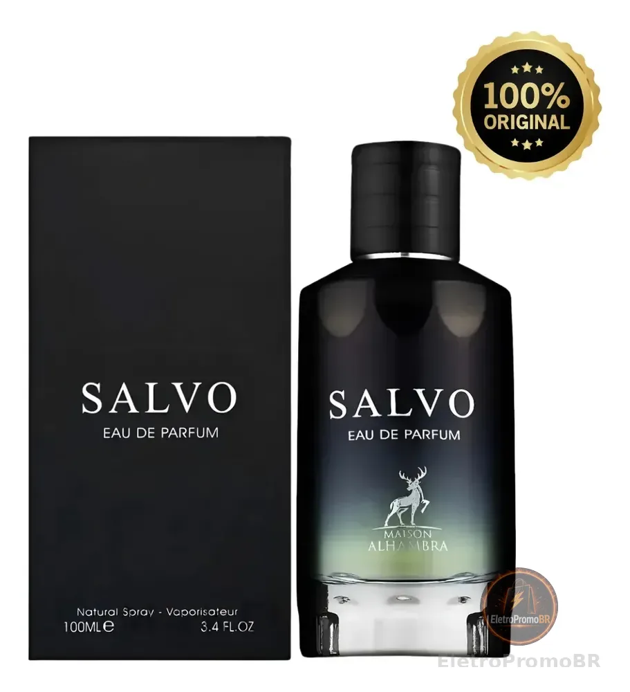 Perfume Arabe Masculino Salvo Eau De Parfum 100 Ml Original