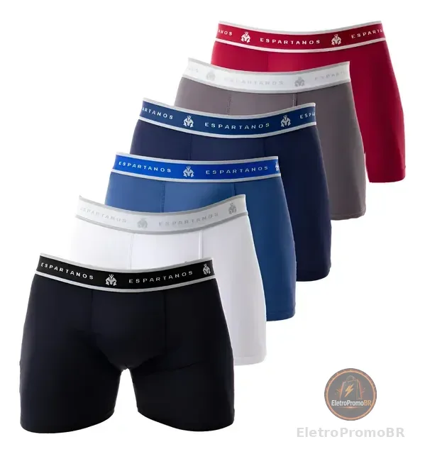 Kit Com 10 Cuecas Boxer Masculina Microfibra Original