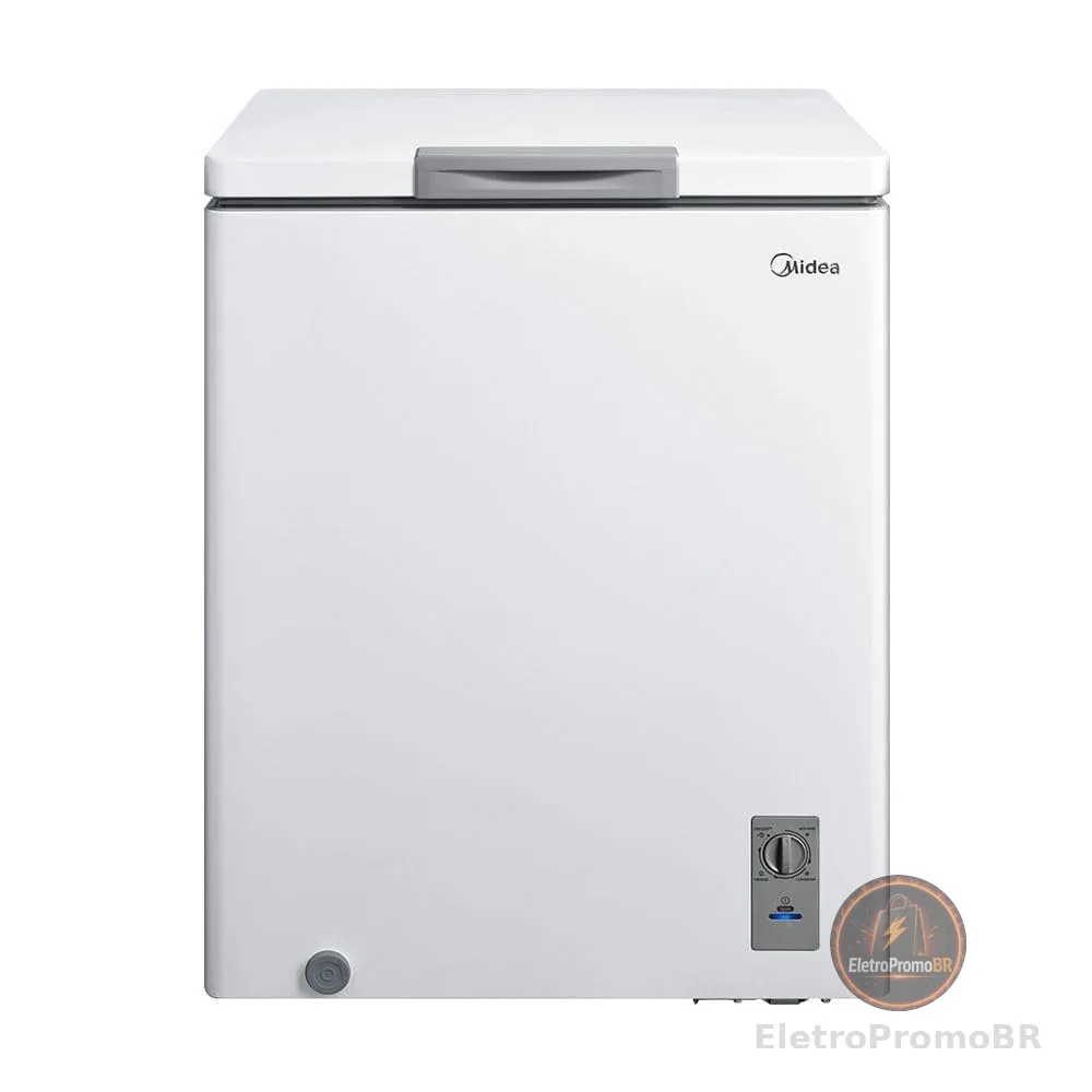 Freezer Horizontal 142L Inverter Bivolt Branco Midea