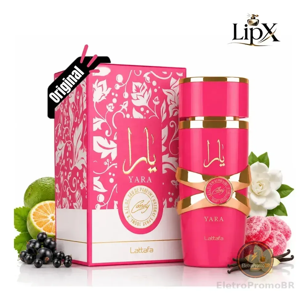 Perfume Árabe Yara Candy Lattafa Feminino Edp 100 Ml