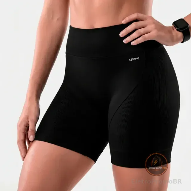 Bermuda Selene Feminino Fit Anatômica Dry Esportivo Fitness