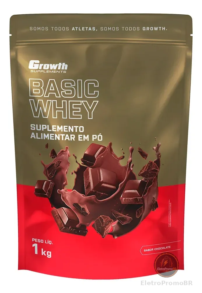 Basic Whey 1kg Growth Supplements - Chocolate