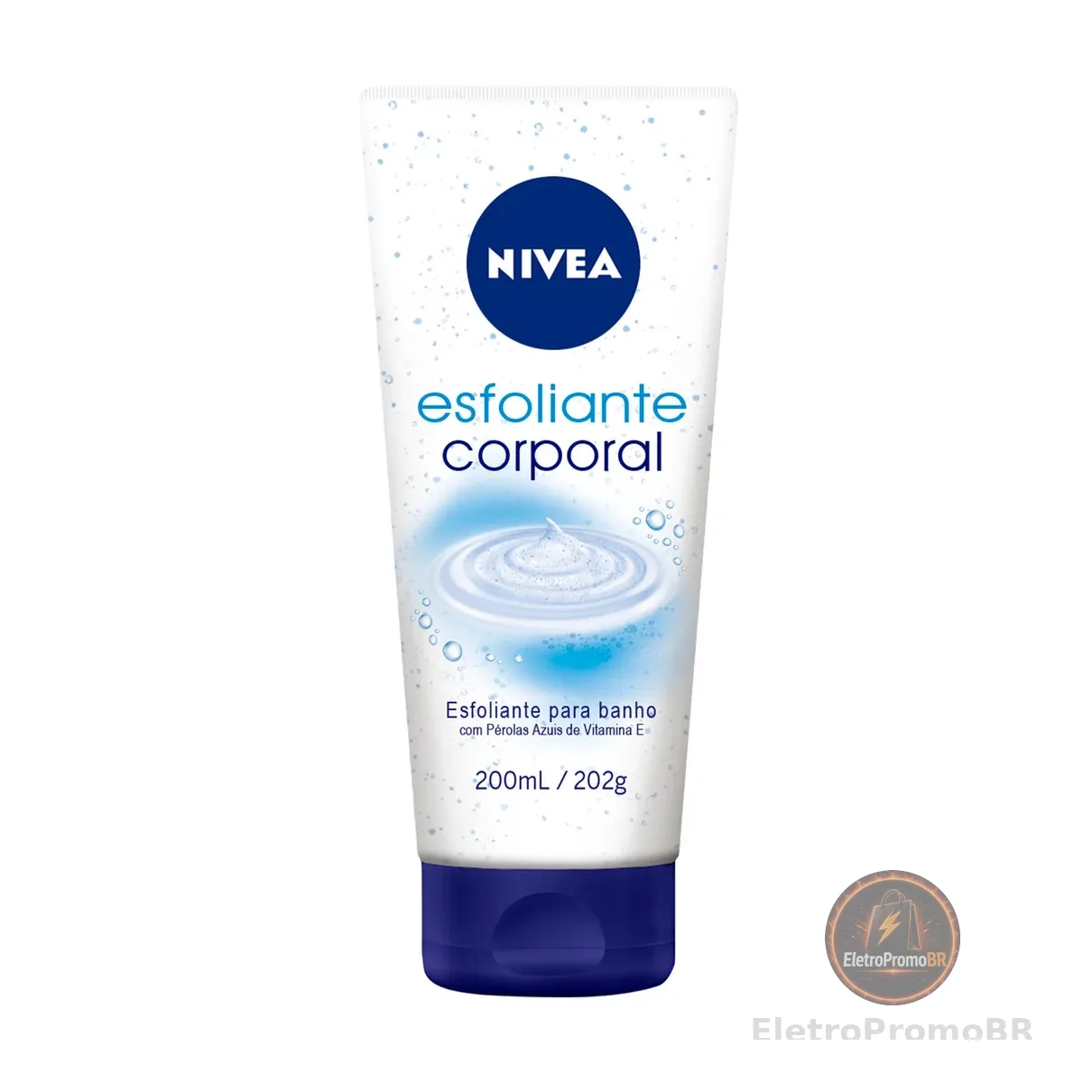 NIVEA Esfoliante Corporal para Banho 200ml, Esfoliação Suave, Remove Impurezas, Renovação Celular, Pele Uniforme e Macia