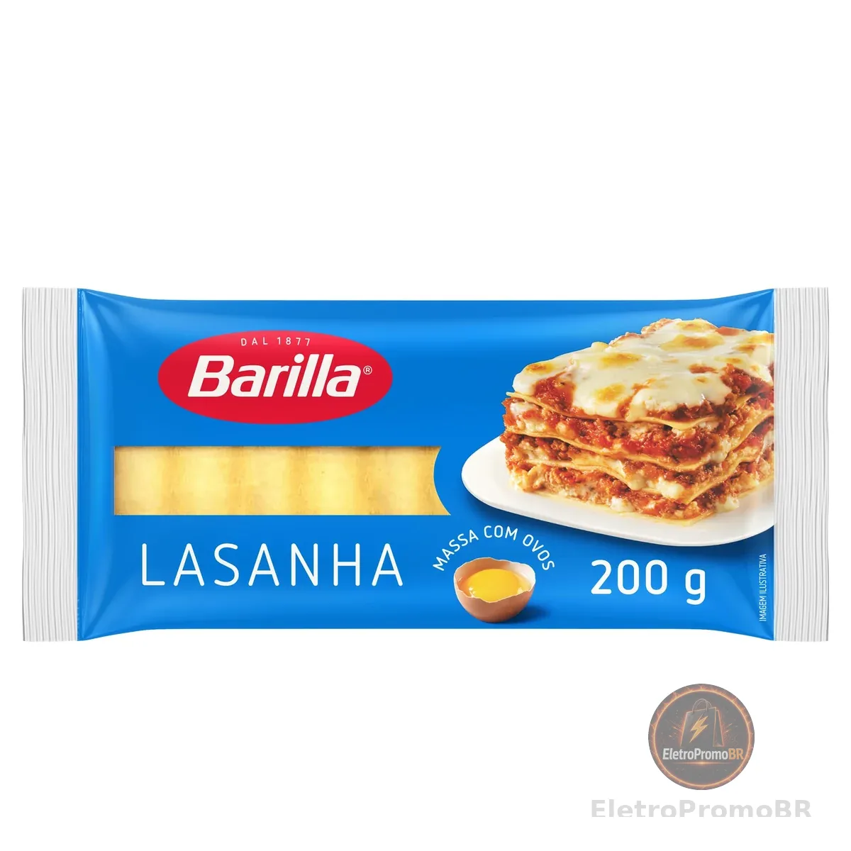 Barilla Massa Com Ovos Lasanha 200G