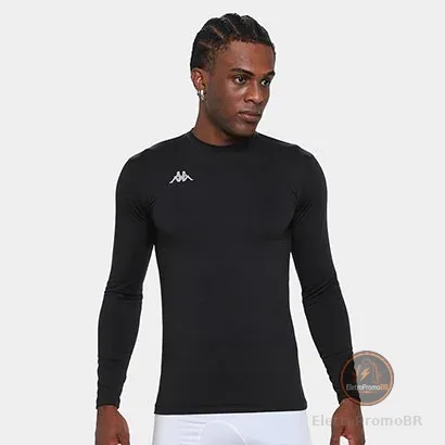 Camiseta Manga Longa Kappa Térmica Grip Colors UV Masculina