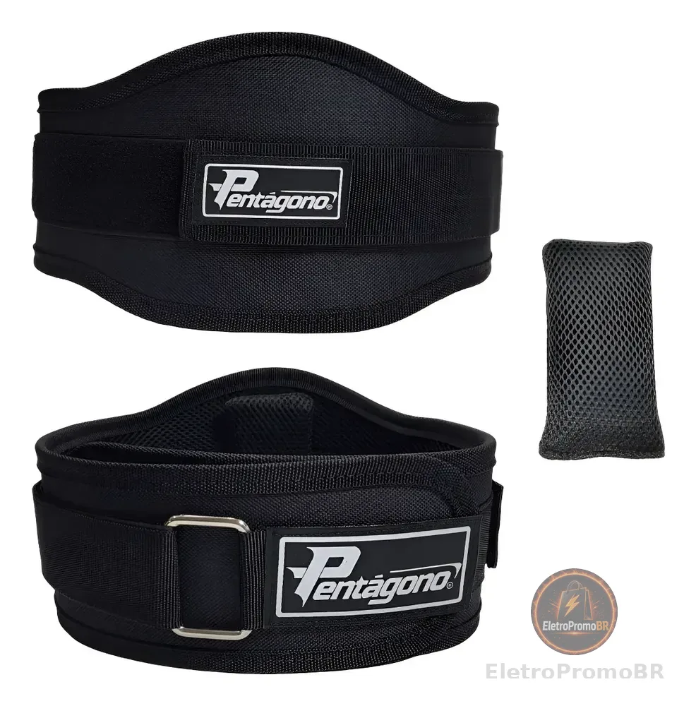 Cinturão Crossfit Musculação New Sport Com Apoio Da Lombar Tamanho Único Ajustável