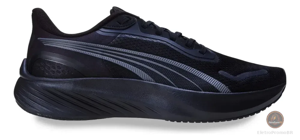 Tênis Masculino Pounce Lite Running Puma Puma Black-cool Dark Gray Lisa 43 Br
