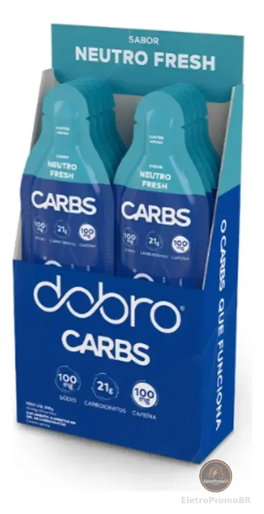 Carbs Gel Dobro Sabor Neutro Fresh Com Cafeína
