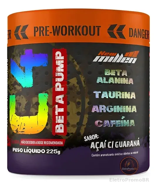 Pré Treino C4 Beta Pump (225g) New Millen Pré Workout