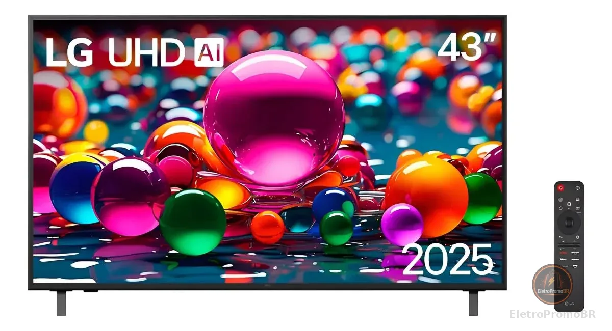 Smart TV 43' LG 43AU801C0SA 4K