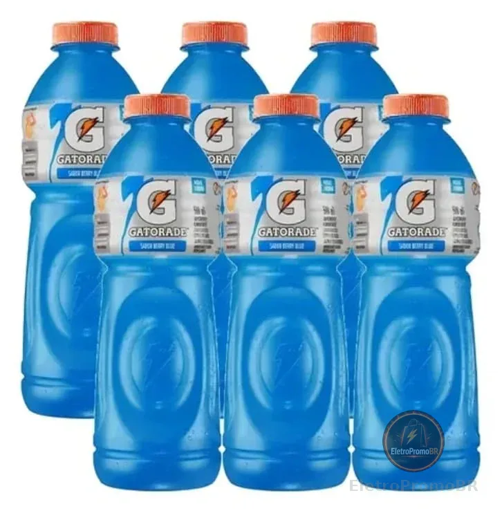 Isotônico Gatorade Berry Blue Garrafa 500ML, Pack C/6
