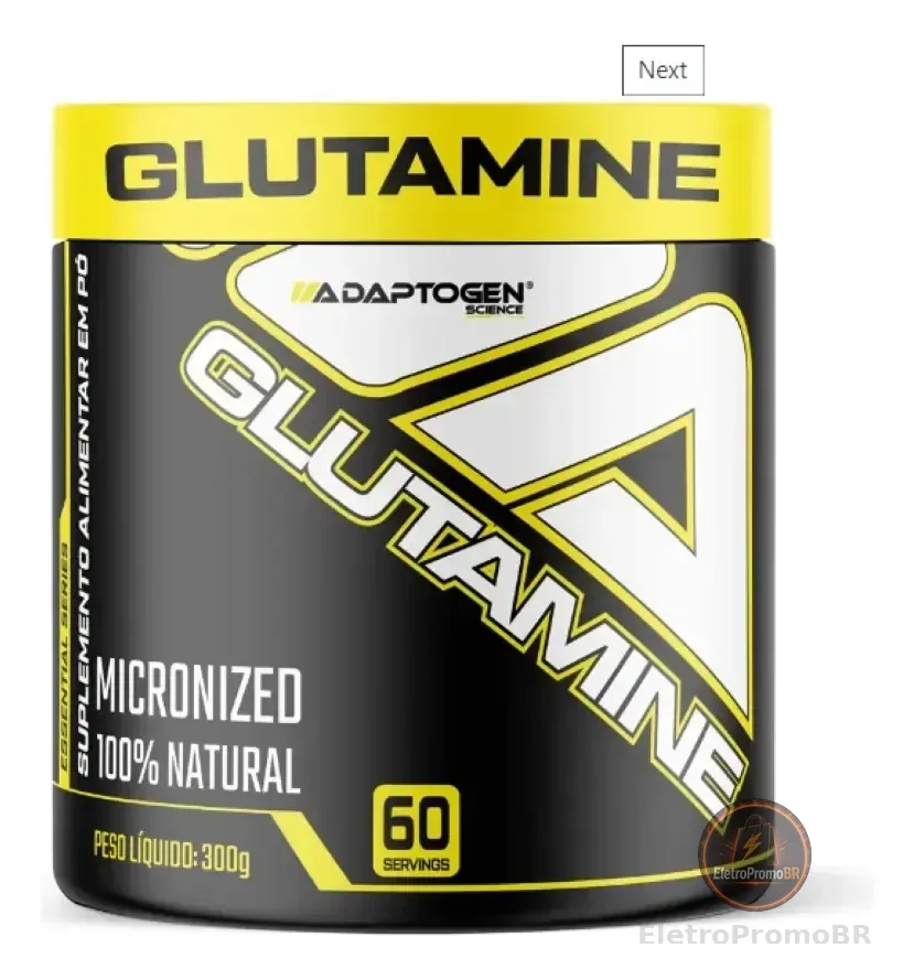 Glutamina Platinum Series 300g (60 Doses) - Adaptogen Sem Sabor