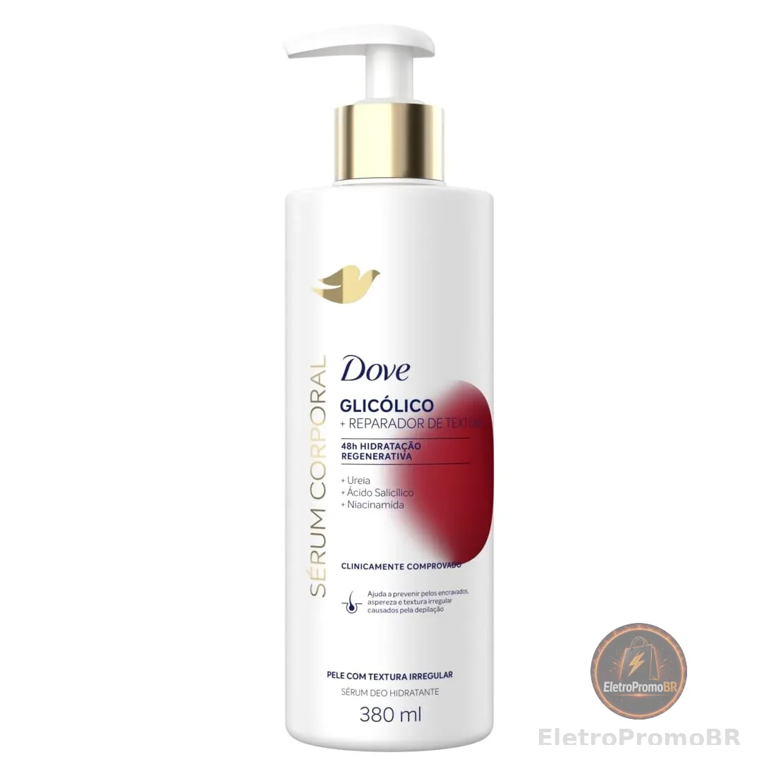 Dove Hidratante Sérum Corporal Glicólico + Reparador de Textura 380ml
