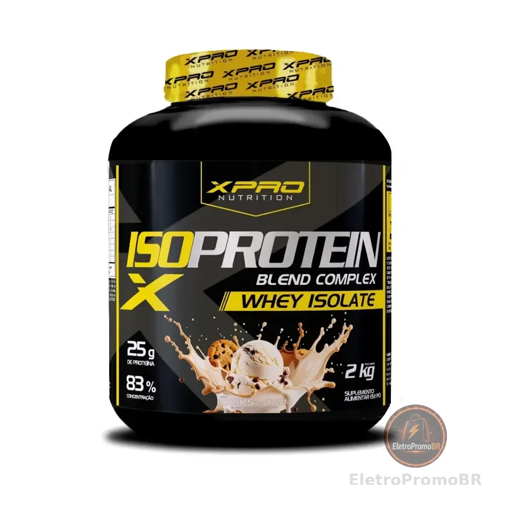Whey Protein Isolado Iso Blend Complex Zero Açúcar Low Carb Cookies 2kg - XPro Nutrition