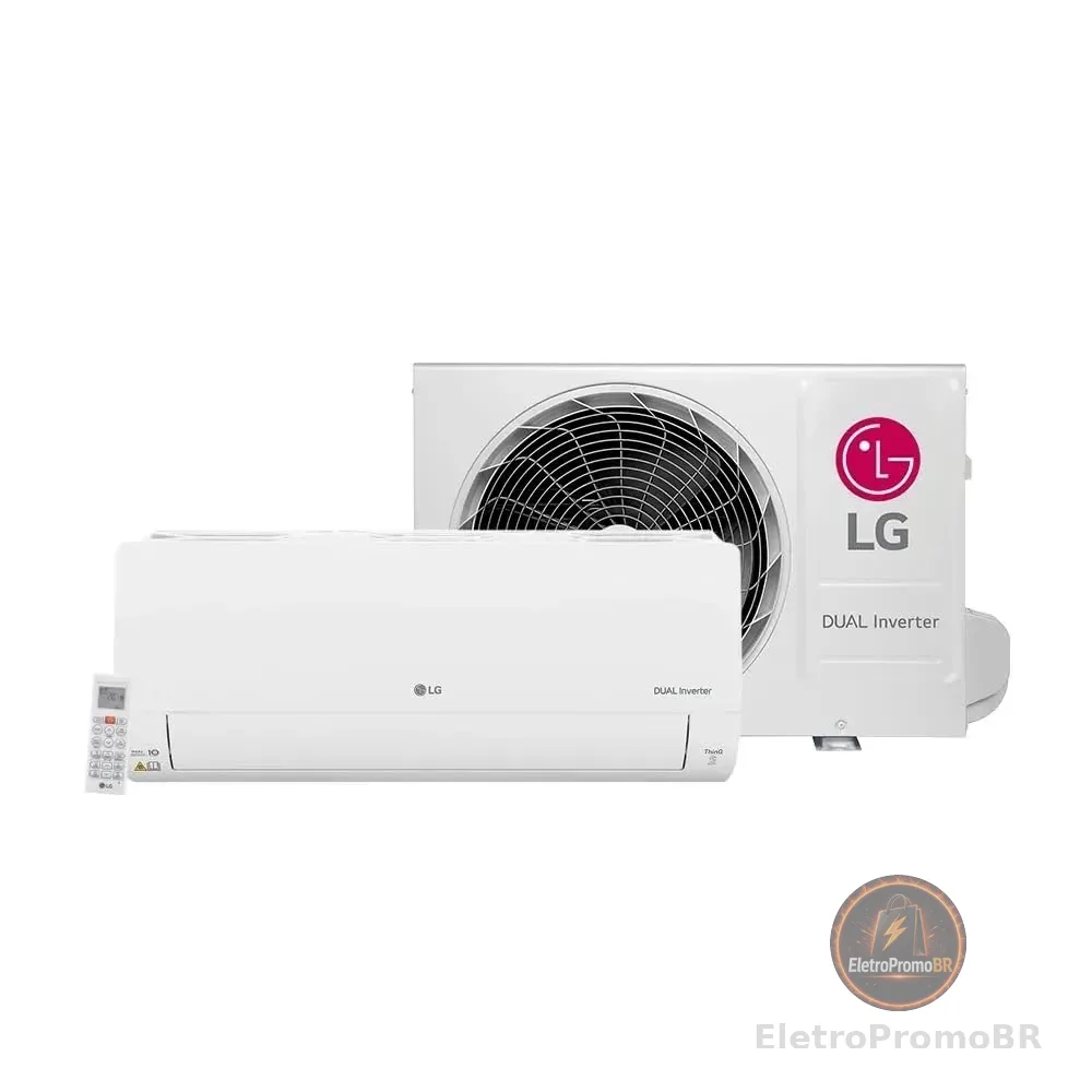 Ar Condicionado Split Hi Wall R32 LG Dual Inverter Voice +AI 18000 BTU/h Frio S3-Q18KL31B – 220 Volts
