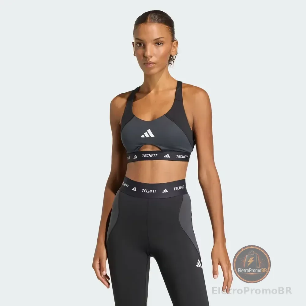 Top adidas Techfit Workout Feminino Preto P
