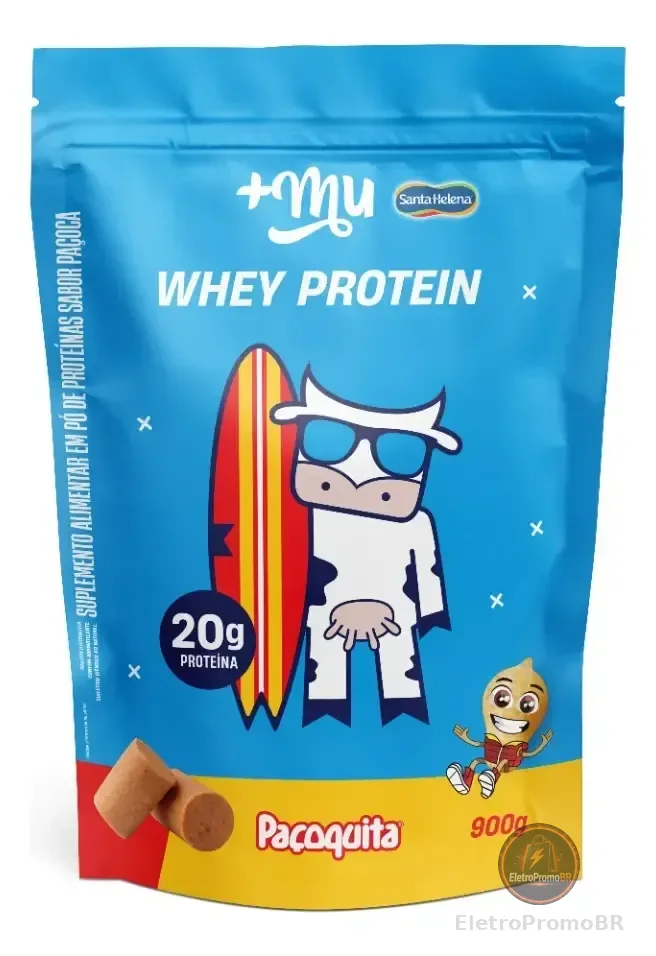 Whey Concentrado 20g De Proteína Refil 900g +mu - Paçoquita