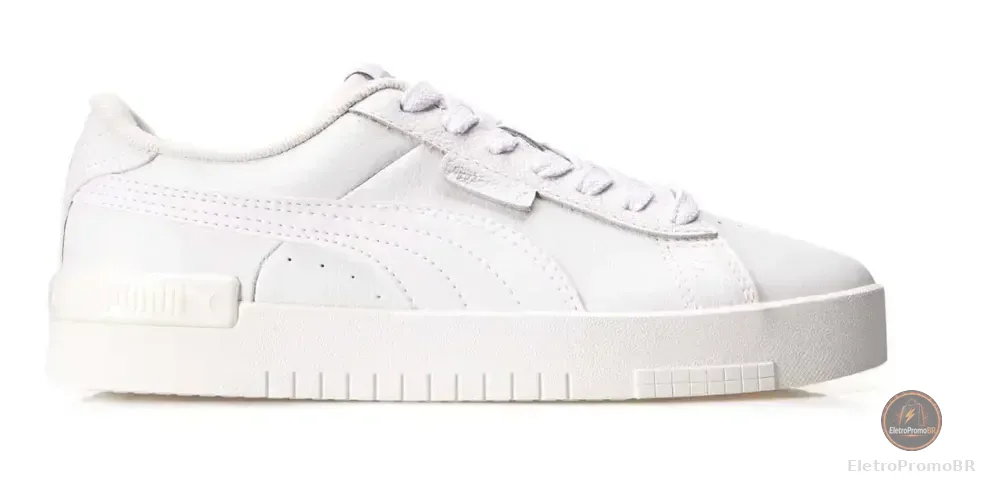 Tênis Puma Feminino Jada Bdp Branco E Prata Liso 36