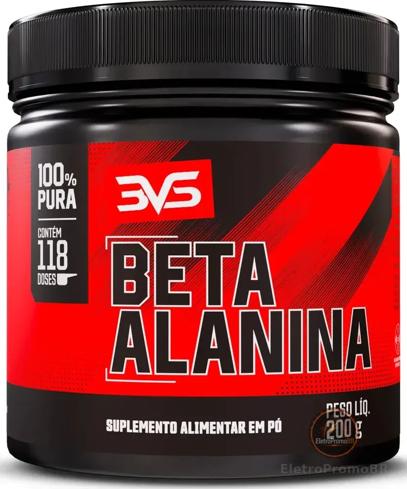 Beta Alanina 200g - Fórmula Avançada 100% Pura com 117 Doses - 3VS Nutrition