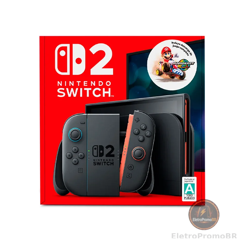 Console Nintendo Switch 2 256GB LCD Gray Novo Lacrado Lançamento NAO ENVIAMOS PRA CIDADE PB E PE
