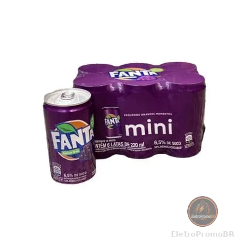 Pack de FANTA UVA LT 220ML 6 unidades