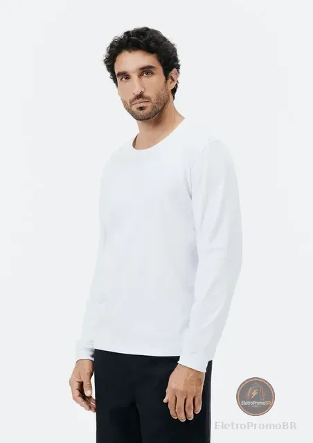 Camiseta Básica Masculina Slim Manga Longa Hering