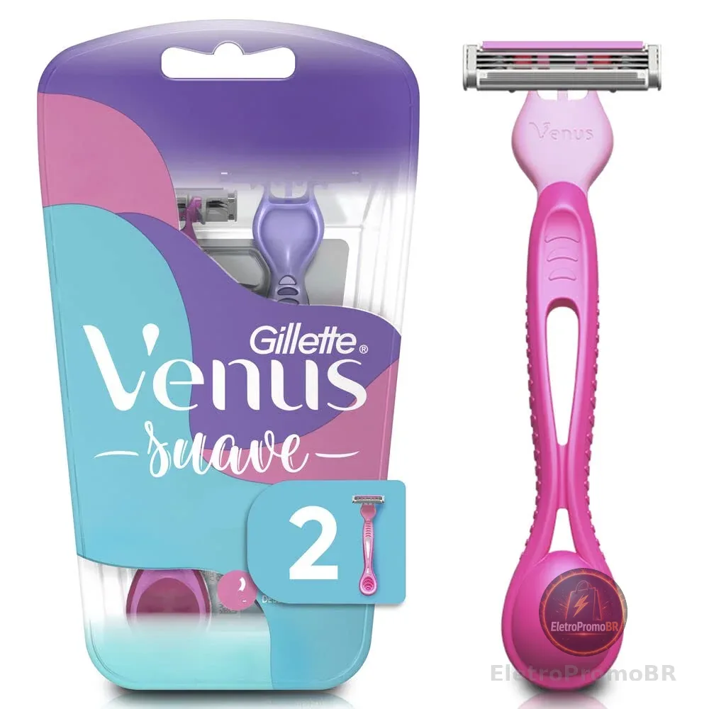 Gillette Venus Aparelho de Depilação Descartável Suave com Aloe, 2 Unidades