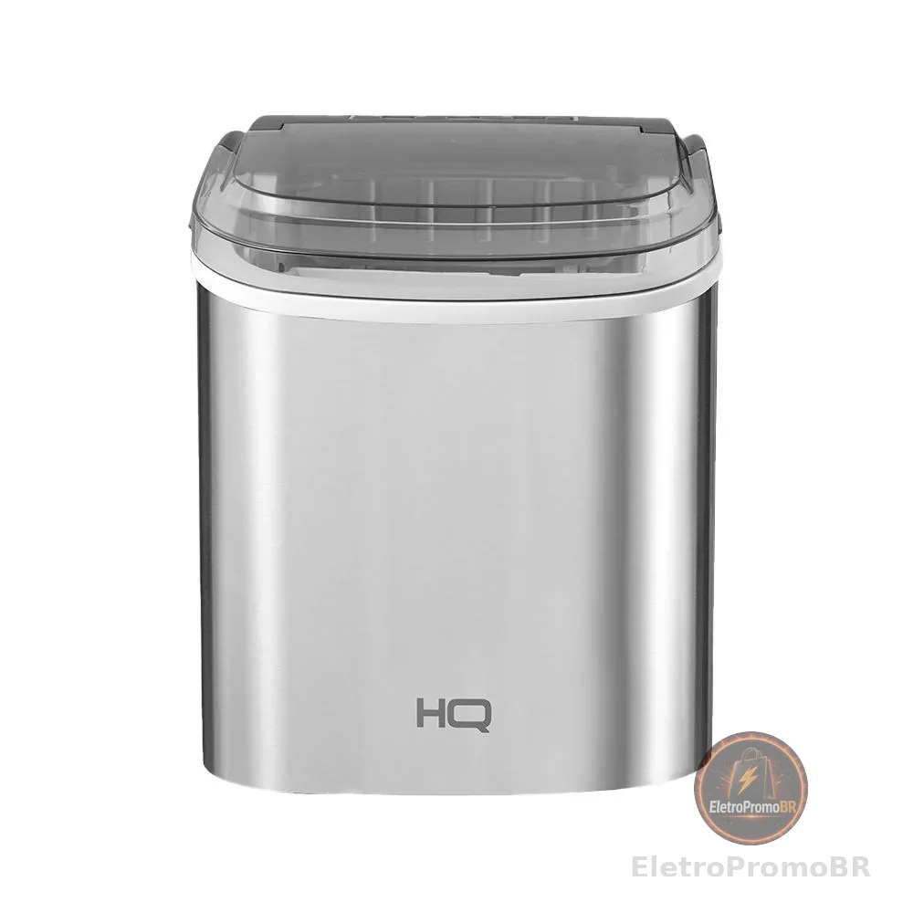 Máquina de Gelo HQ 12kg Turbo Ice Premium Inox HQ-MG12KGDP