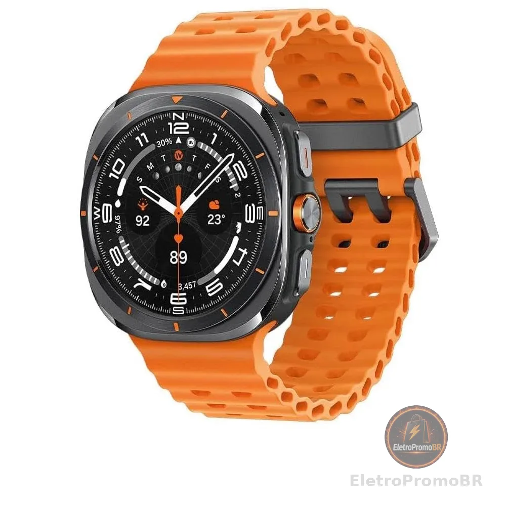 Samsung Galaxy Watch Ultra 2025 Smartwatch 47mm LTE, Galaxy AI, Titânio Aeroespacial, Titânio Cinza