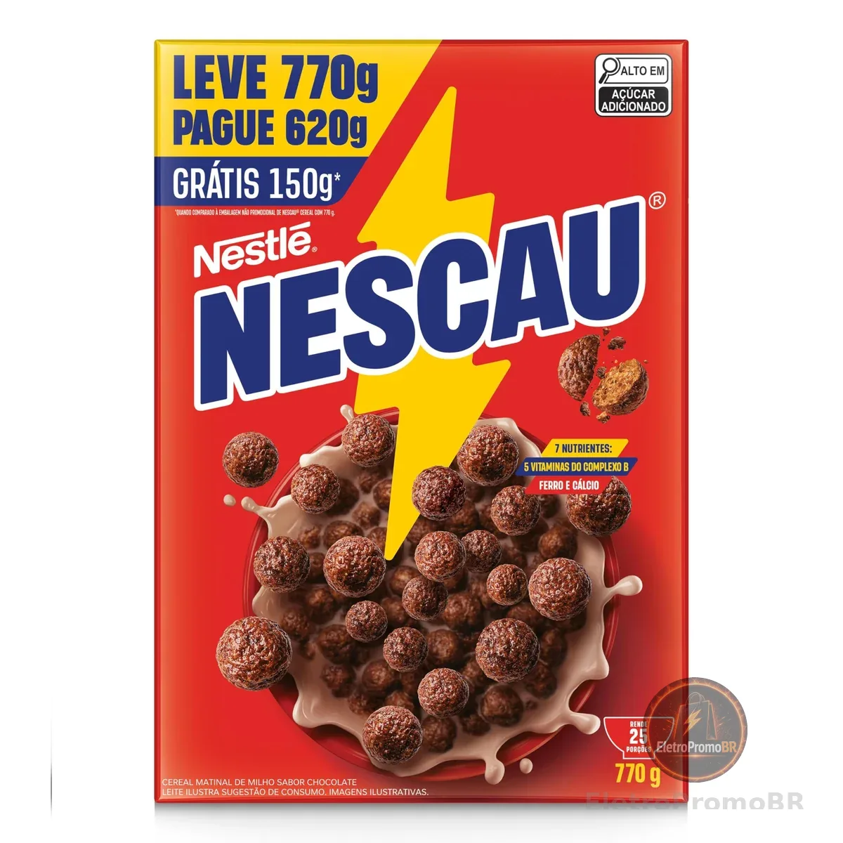 Nescau Cereal Matinal Tradicional Leve 770G Embalagem Econômica