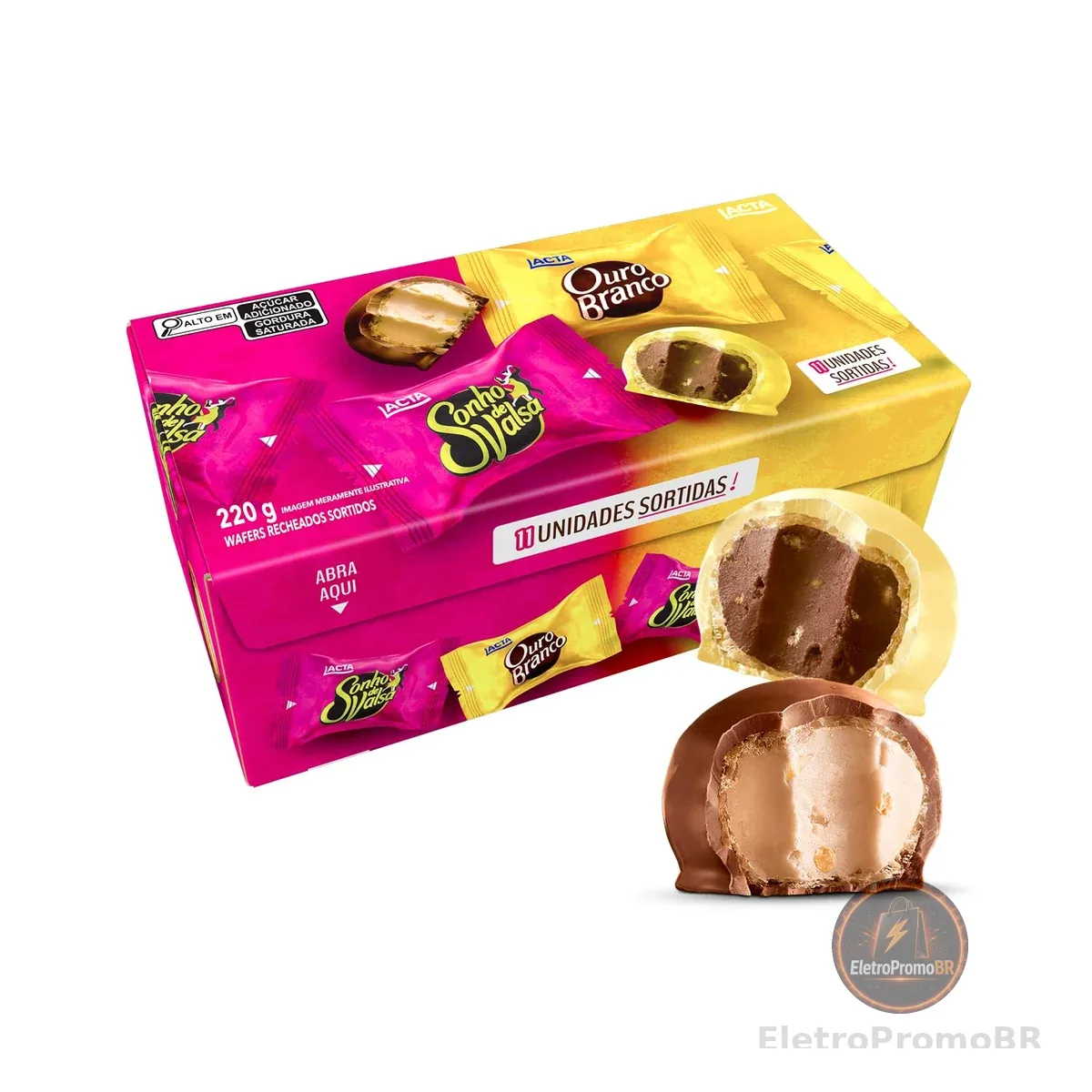 Caixa Sonho de Valsa e Ouro Branco Sortidos 220g