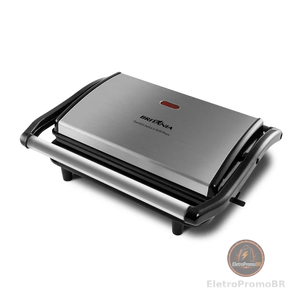 Sanduicheira e Grill Britânia BGR27I Press 2 em 1 850W 220V
