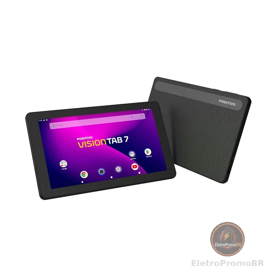 Tablet Positivo Vision TAB 7 64GB 3GB 7” Preto